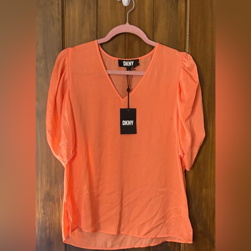 DKNY Women's Orange Top